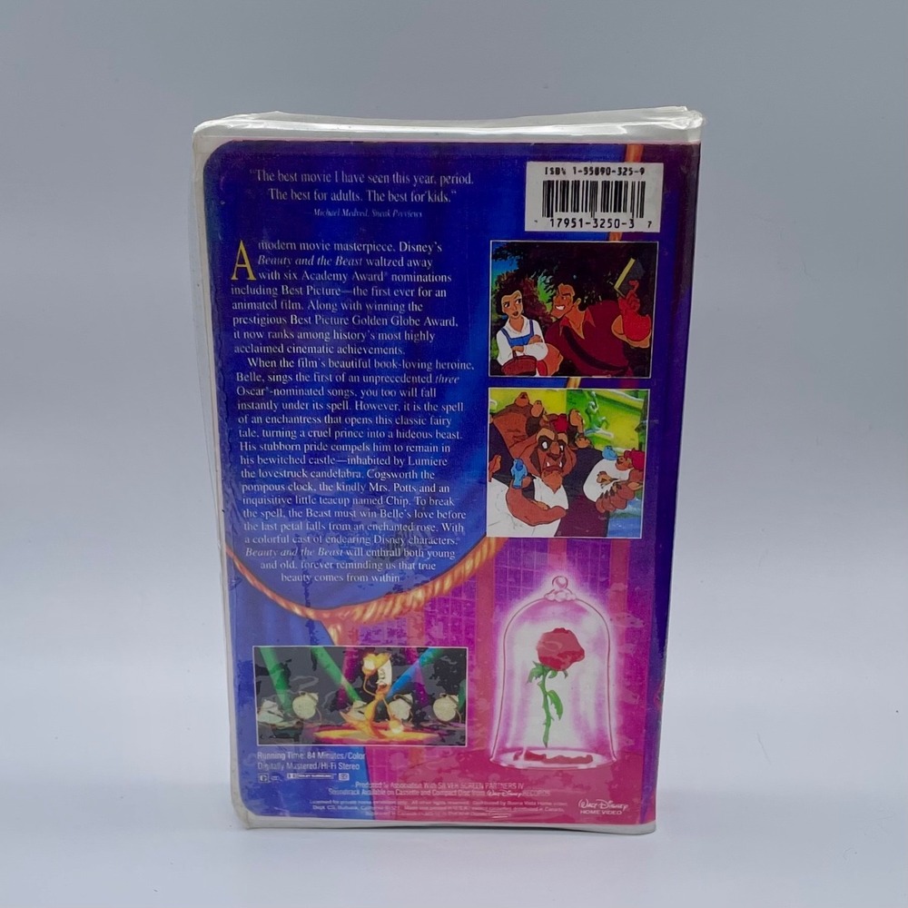 Beauty and the Beast (VHS Tape, 1992) FREE SHIPPING - Picture 3 of 3